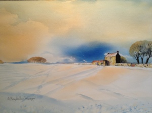 Winter in the Dales - Watercolour